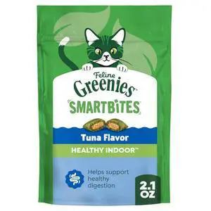Greenies Feline Smartbites Healthy Indoor Cat Treats, Tuna, 2.1oz Greenies Feline Smartbites Healthy Indoor Cat Treats, Tuna, 2.1oz