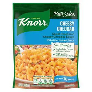 Knorr Cheesy Cheddar Rotini Pasta Sides, 4.3oz, Quick Meal, Side Dish, 1PK Knorr Cheesy Cheddar Rotini Pasta Sides, 4.3oz, Quick Meal, Side Dish, 1PK