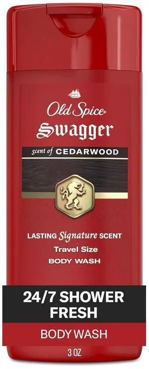 Old Spice 3X Defense Refreshing Body Wash for Men, Travel Size, Red Collection, Swagger with Cedarwood Scent, 24/7 Shower Fresh, Long Lasting Scent, 3fl oz Old Spice 3X Defense Refreshing Body Wash for Men, Travel Size, Red Collection, Swagger with Cedarwood Scent, 24/7 Shower Fresh, Long Lasting Scent, 3fl oz