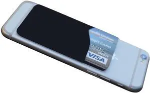 Adhesive Silicone Stick-On Cell Phone Wallet for iPhone, Android, Flat Surfaces, Credit Cards, Business Card, Money, ID Card (Black, 1 Pack) Adhesive Silicone Stick-On Cell Phone Wallet for iPhone, Android, Flat Surfaces, Credit Cards, Business Card, Money, ID Card (Black, 1 Pack)