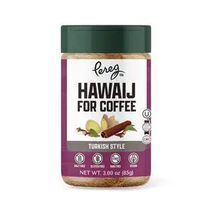 Pereg Coffee Mix, 4.25oz, with Hawaij, Ginger, Cinnamon, Cloves & Cardamom, for Arabian, Turkish Coffee or Chai Pereg Coffee Mix, 4.25oz, with Hawaij, Ginger, Cinnamon, Cloves & Cardamom, for Arabian, Turkish Coffee or Chai