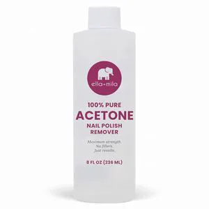 Ella+Mila 100% Pure Acetone Nail Polish Remover for Acrylic & Gel, 8fl oz Ella+Mila 100% Pure Acetone Nail Polish Remover for Acrylic & Gel, 8fl oz