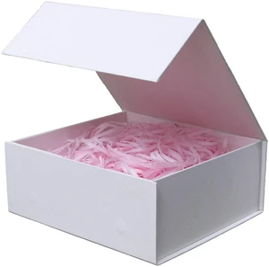 Rsgift White Gift Box with Lids and Magnetic Closure, 9.7x7.2x3.3Inch, for Wedding, Birthday, Graduation Rsgift White Gift Box with Lids and Magnetic Closure, 9.7x7.2x3.3Inch, for Wedding, Birthday, Graduation