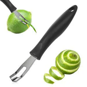 Triangular V-Shaped Stainless Steel Channel Knife Lemon Peeler Zester for Cocktail Mixers, Professional Grade Bar Tool (Peeler A) Triangular V-Shaped Stainless Steel Channel Knife Lemon Peeler Zester for Cocktail Mixers, Professional Grade Bar Tool (Peeler A)