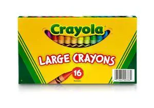 Crayola Large Crayon Set, Lift-Lid Box, Assorted Colors, 16 Count Crayola Large Crayon Set, Lift-Lid Box, Assorted Colors, 16 Count