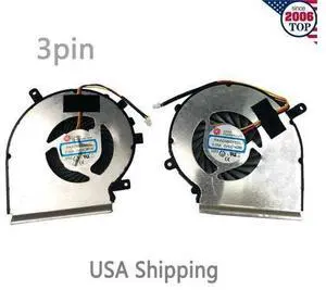 Gpu and Cpu cooling fan for MSI GE62 6QC 6QD 6QF GL72 7RDX Series 3Pin Gpu and Cpu cooling fan for MSI GE62 6QC 6QD 6QF GL72 7RDX Series 3Pin