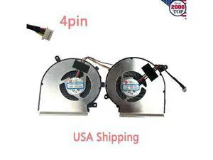 Gpu and Cpu cooling fan for MSI GE62VR PE62 MSI PE62 Series 4 Pin Gpu and Cpu cooling fan for MSI GE62VR PE62 MSI PE62 Series 4 Pin