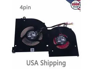 GPU cooling fan for MSI GS65 GS65V R MS-16Q2 BS5005HS-U3N 4-pin16Q2--CW GPU cooling fan for MSI GS65 GS65V R MS-16Q2 BS5005HS-U3N 4-pin16Q2--CW