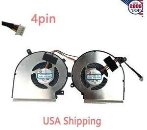 Gpu and Cpu cooling fan for MSI GP62M GP62MVR Series 4 Pin Gpu and Cpu cooling fan for MSI GP62M GP62MVR Series 4 Pin