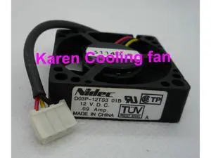 Nidec 3.5cm D03P-12TS3 01B 3510 12v 0.09a Cooling Fan 35*35*10MM Nidec 3.5cm D03P-12TS3 01B 3510 12v 0.09a Cooling Fan 35*35*10MM