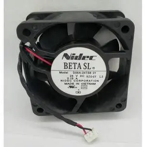 NIDEC 6025 24V 0.15A D06A-24TS8 01 COOLING FAN 60*60*25mm 6cm NIDEC 6025 24V 0.15A D06A-24TS8 01 COOLING FAN 60*60*25mm 6cm