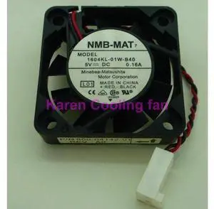 shiping NMB 1604KL-01W-B40 4010 4cm 5V 0.16A two-line double ball bearing fan shiping NMB 1604KL-01W-B40 4010 4cm 5V 0.16A two-line double ball bearing fan