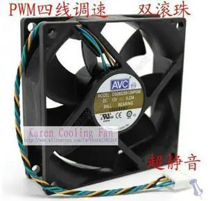 AVC 8CM DS08025B12MP088 8025 12V 0.23A 4WIRE fan DS08025B12M AVC 8CM DS08025B12MP088 8025 12V 0.23A 4WIRE fan DS08025B12M