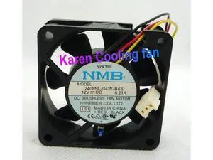 NMB 6020 2408NL-04W-B66 12V 0.21A Cooling Fan NMB 6020 2408NL-04W-B66 12V 0.21A Cooling Fan