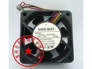 NMB 6cm 2408NL-05W-B56 24V 0.09A 4wire Cooling Fan NMB 6cm 2408NL-05W-B56 24V 0.09A 4wire Cooling Fan