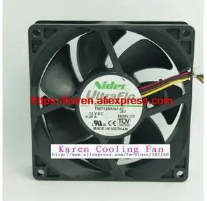 NIDEC 9cm T92T12MUA7-57 9225 0.25a silent cooling fan NIDEC 9cm T92T12MUA7-57 9225 0.25a silent cooling fan