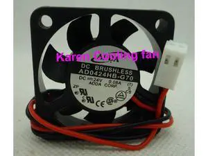 ADDA 4CM AD0424HB-G70 4010 24V 0.08A Cooling Fan 40*40*10MM ADDA 4CM AD0424HB-G70 4010 24V 0.08A Cooling Fan 40*40*10MM