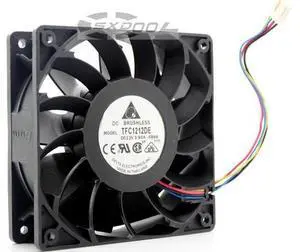 Delta 120mm 12cm PWM Fan TFC1212DE 252CFM vs PFB1212UHE, Most Powerful Server/CaseFan Delta 120mm 12cm PWM Fan TFC1212DE 252CFM vs PFB1212UHE, Most Powerful Server/CaseFan