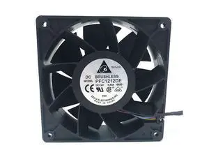 PFC1212DE Delta 12V PWM 120mm 12038 fan 1.5K-5.5K RPM 252 CFM BEAST cooling fan 4-PIN 4 wire PFC1212DE Delta 12V PWM 120mm 12038 fan 1.5K-5.5K RPM 252 CFM BEAST cooling fan 4-PIN 4 wire