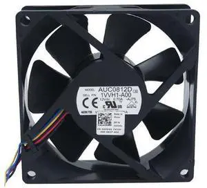 Delta 8025 AUC0812D P/N 1VVH1-A00 Cooling fan with 12V 0.70A 4 Wires 4Pins Connector Delta 8025 AUC0812D P/N 1VVH1-A00 Cooling fan with 12V 0.70A 4 Wires 4Pins Connector
