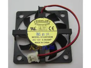 EVERFLOW S124010DM graphics card fan 12V 0.08A / 0.15A 2-wire 2-pin EVERFLOW S124010DM graphics card fan 12V 0.08A / 0.15A 2-wire 2-pin