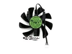 For Sapphire RX570 470D ITX Platinum Edition OC graphics card fan T129215SU DC12V single screw bracket 4-pin PWM cooling fan For Sapphire RX570 470D ITX Platinum Edition OC graphics card fan T129215SU DC12V single screw bracket 4-pin PWM cooling fan