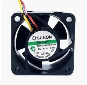 1pcs MB40201VX-D070-G99 Maglev Mute Fan 12V 1.38W 4020 4cm 40*40*20mm Speed Tach cooling Fan 1pcs MB40201VX-D070-G99 Maglev Mute Fan 12V 1.38W 4020 4cm 40*40*20mm Speed Tach cooling Fan