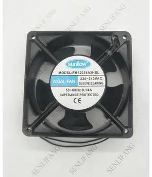 FM12038A2HSL AC 220V 240V 0.14A 12038 12CM 120*120*38mm 2 Wires Axial Cooling Fan FM12038A2HSL AC 220V 240V 0.14A 12038 12CM 120*120*38mm 2 Wires Axial Cooling Fan
