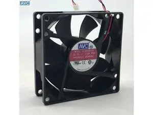 AVC 8025 80mm x 80mm x 25mm DL08025R12U Hydraulic Bearing Cooler Cooling Fan 12V 0.50A 2Wire 2Pin Connector AVC 8025 80mm x 80mm x 25mm DL08025R12U Hydraulic Bearing Cooler Cooling Fan 12V 0.50A 2Wire 2Pin Connector