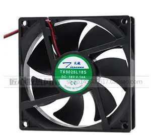 Tianxuan TX9025L18S DC 18V 0.14A 90x90x25mm 2-Wire Server Cooling Fan Tianxuan TX9025L18S DC 18V 0.14A 90x90x25mm 2-Wire Server Cooling Fan