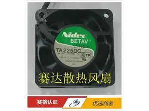 NIDEC TA225DC B34468-16 12V 0.33A 60*60*25MM 6cm Cooling fan NIDEC TA225DC B34468-16 12V 0.33A 60*60*25MM 6cm Cooling fan