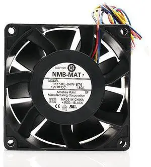 New 3115RL-04W-B76 Minebea NMB 8038 8cm DC 12v 1.6A winds of PWM fan speed control fan New 3115RL-04W-B76 Minebea NMB 8038 8cm DC 12v 1.6A winds of PWM fan speed control fan