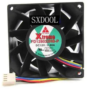 Original Y.S.TECH FD128032HB-P 12V 0.80A 8CM 8032 high wind cooling fan Original Y.S.TECH FD128032HB-P 12V 0.80A 8CM 8032 high wind cooling fan