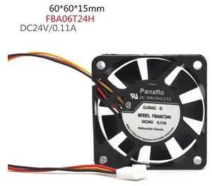 Original 6cm Panaflo FBA06T24H 6015 DC24V 0.11A 3-pin inverter cooling fan Original 6cm Panaflo FBA06T24H 6015 DC24V 0.11A 3-pin inverter cooling fan