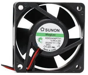 Sunon KDE2406PTV1.MS.A.GN 60*60*25 mm DC 24V 0.079A 1.9W server inverter cooling fan Sunon KDE2406PTV1.MS.A.GN 60*60*25 mm DC 24V 0.079A 1.9W server inverter cooling fan
