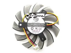 75mm For GIGABYTE GT240 430 440 630 730 Graphics card cooling fan PLD08010S12H 3-pin 75mm For GIGABYTE GT240 430 440 630 730 Graphics card cooling fan PLD08010S12H 3-pin