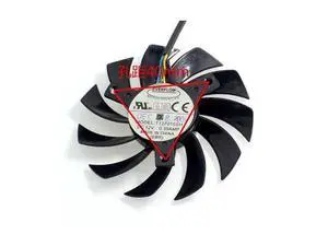 video card fanNew T127010SH 12V 0.35A Graphics card cooling fan 75mm diameter video card fanNew T127010SH 12V 0.35A Graphics card cooling fan 75mm diameter