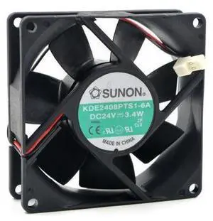 KD2408PTB1-6A KD2408PTS1-6A DC 24V 3.4W 8025 80*80*25mm 4900RPM Computer Blower Cooling Fan KD2408PTB1-6A KD2408PTS1-6A DC 24V 3.4W 8025 80*80*25mm 4900RPM Computer Blower Cooling Fan