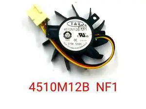 T&T APISTEK 4510M12B NF1 12V 0.15 A EPIA-N800 motherboard fan dual ball graphics card fan T&T APISTEK 4510M12B NF1 12V 0.15 A EPIA-N800 motherboard fan dual ball graphics card fan