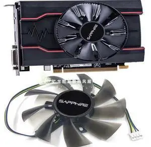 For Sapphire RX550 2G 4G League of Legends Knife Card Seconds RX560 260X 750 650 Graphics Fan For Sapphire RX550 2G 4G League of Legends Knife Card Seconds RX560 260X 750 650 Graphics Fan