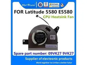 MAD DRAGON Brand laptop new CPU Heatsink Fan cpu cooling fan For Dell Latitude 5580 DC28000IYS0 EG50050S1-CA90-S9A 09VK27 9VK27 MAD DRAGON Brand laptop new CPU Heatsink Fan cpu cooling fan For Dell Latitude 5580 DC28000IYS0 EG50050S1-CA90-S9A 09VK27 9VK27
