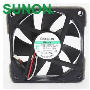 1pcs KDE2407PHV1-A 24V 2.4W 3-wire cooling fan 7015 7CM 70mm 70*70*15mm fan 1pcs KDE2407PHV1-A 24V 2.4W 3-wire cooling fan 7015 7CM 70mm 70*70*15mm fan