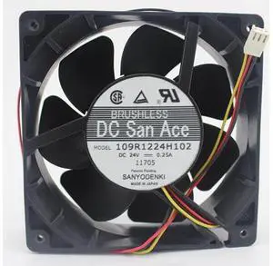 109R1224H102 12CM Cooling Fan SANYO 109R1224H102 12038 24V 0.25A Axial fan 109R1224H102 12CM Cooling Fan SANYO 109R1224H102 12038 24V 0.25A Axial fan