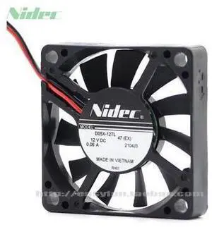 Nidec New and Original D05X-12TL 12V 0.06A 5010 5CM 5 ultra-quiet cooling fan 50*50*10mm Nidec New and Original D05X-12TL 12V 0.06A 5010 5CM 5 ultra-quiet cooling fan 50*50*10mm