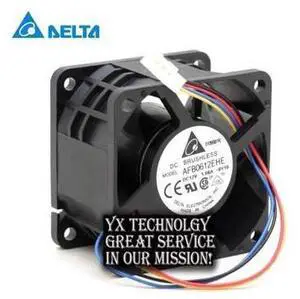 Delta 60*60*38mm AFB0612EHE 6038 4 wire DC 12V 1.68A supports PWM cooling fan Delta 60*60*38mm AFB0612EHE 6038 4 wire DC 12V 1.68A supports PWM cooling fan