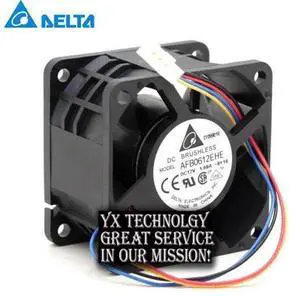 Delta 60*60*38mm AFB0612EHE 6038 4 wire DC 12V 1.68A supports PWM cooling fan Delta 60*60*38mm AFB0612EHE 6038 4 wire DC 12V 1.68A supports PWM cooling fan