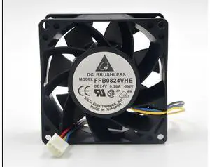 Delta and FFB0824VHE 8038 24V 0.36A dual ball bearing cooling fan drive 80*80*38mm Delta and FFB0824VHE 8038 24V 0.36A dual ball bearing cooling fan drive 80*80*38mm