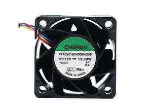 1pcs PF40281BX-D086-S99 12V 13.8W 1.15A PWM 4-p axial cooling fan 4028 40*40*28mm 1pcs PF40281BX-D086-S99 12V 13.8W 1.15A PWM 4-p axial cooling fan 4028 40*40*28mm