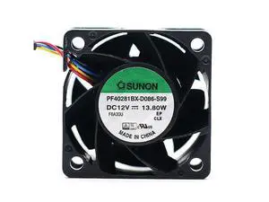 1pcs PF40281BX-D086-S99 12V 13.8W 1.15A PWM 4-p axial cooling fan 4028 40*40*28mm 1pcs PF40281BX-D086-S99 12V 13.8W 1.15A PWM 4-p axial cooling fan 4028 40*40*28mm