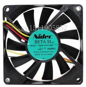D08R-12TS106B Server Cooling Fan DC 12V 0.09A 60x60x38mm 3-Wire D08R-12TS106B Server Cooling Fan DC 12V 0.09A 60x60x38mm 3-Wire